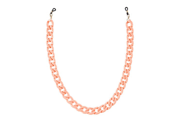 Eyeglass chain in apricot (plastic / 65cm)